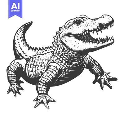 Popular premium asset: An illustrated alligator with open mouth and visible teeth is shown