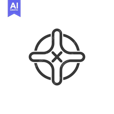 Aset premium populer: Cross Inside a Circle Graphic Design Element