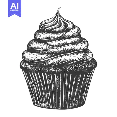 Popular premium asset: Delicious Swirled Frosting Cupcake Sweet Treat