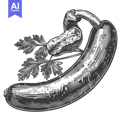 Popular premium asset: A single cucumber with parsley and a small piece