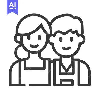 Download Two people are embracing showing friendship and togetherness in line a Vector Graphic