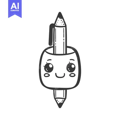 Popular premium asset: Cute Cartoon Pencil With Smiling Face