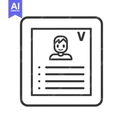 Premium design asset: A digital graphic representation of a voter identification form