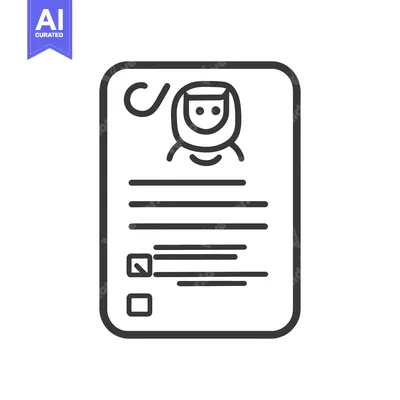 Aset premium populer: A linear image of a persons form on a document