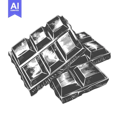 Popular premium asset: Two Delicious Chocolate Bars In A Hand Drawn Style
