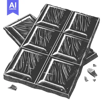 Popular premium asset: Delicious Dark Chocolate Bar Broken Into Pieces