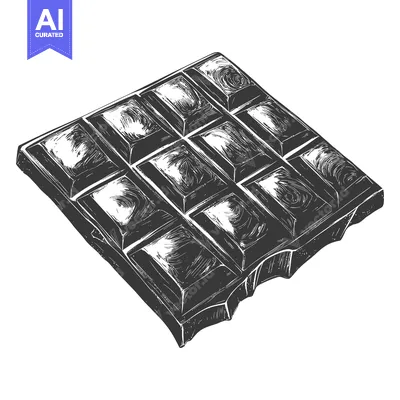 Popular premium asset: A Delicious Block Of Chocolate Is Shown