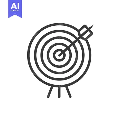 Dart Hitting the Center of a Bullseye Target on a Stand