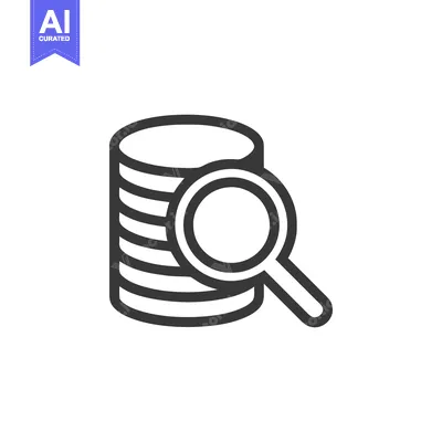 Aset desain premium: Stack of Coins with Magnifying Glass Icon, Financial Analysis Symbol