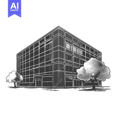 Popular premium asset: Modern Building Design with Trees Nearby