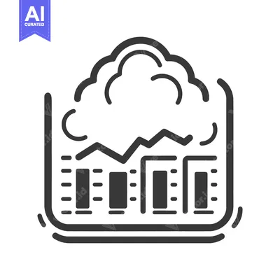 Popular premium asset: Simple graphic showing data trends and a foam formation concept
