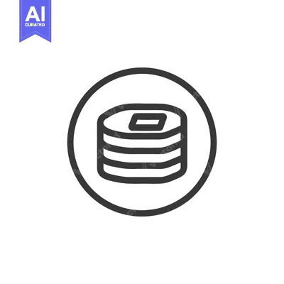 Popular premium asset: Minimalist Coin Stack Icon in Circle, Outline Style