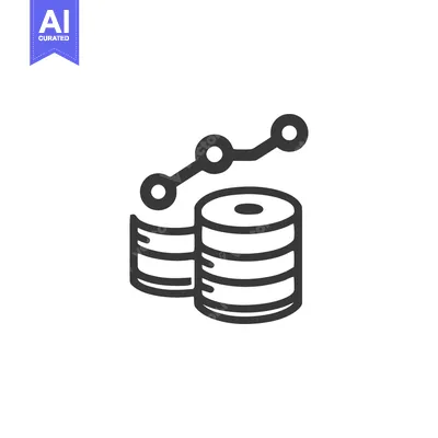 Premium design asset: Rising Coin Stacks with Upward Trend Line, Financial Growth Icon