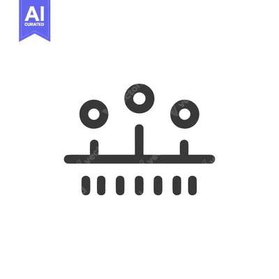 Popular premium asset: Minimalist Data Visualization Icon: Three Circles Above Horizontal Lin