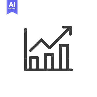 Aset desain premium: Ascending Bar Graph with Arrow: Business Growth and Financial Success