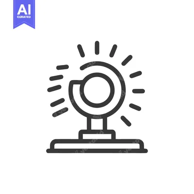 Popular premium asset: Spotlight Icon: Modern Line Art Symbolizing Illumination and Focus on