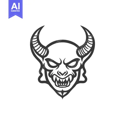 Popular premium asset: A menacing demon head with sharp teeth and curved horns