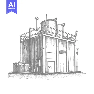 Aset premium populer: Industrial Water Treatment Facility Building Design