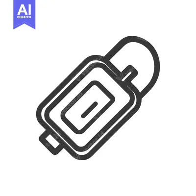 Aset premium populer: Minimalist Suitcase Icon: Bold Outline, Travel Symbol, Modern Design