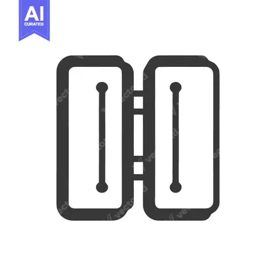 Popular premium asset: Stylized Revolving Door Icon: Modern Minimalist Design on White