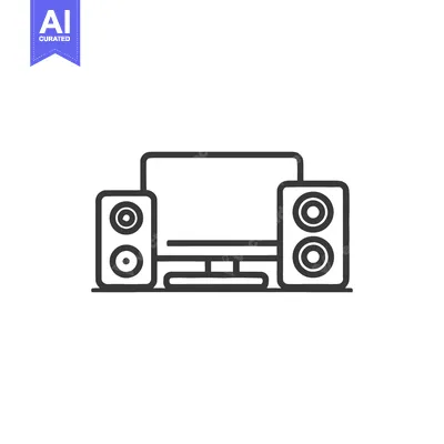 Popular premium asset: Minimalist TV and Speaker System Icon: Modern Entertainment Outline