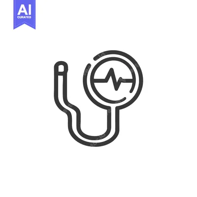 Aset premium populer: Minimalist Heart Rate Monitor Icon: Medical Technology, Health, and We