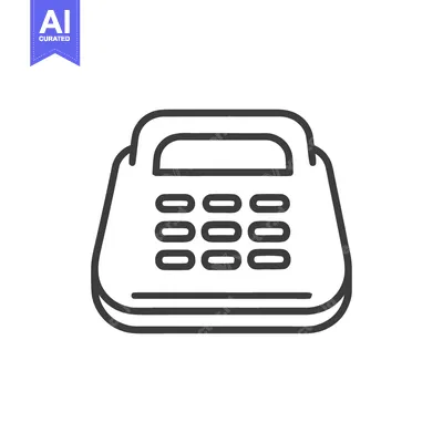 Aset desain premium: Minimalist Line Art: Isolated POS Terminal for Seamless Transactions