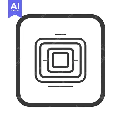 Aset premium populer: Square design comprised of multiple concentric rectangular shapes