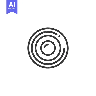 Aset premium populer: Fried Egg Icon: Simple Line Art Illustration of Sunny-Side-Up Breakfas