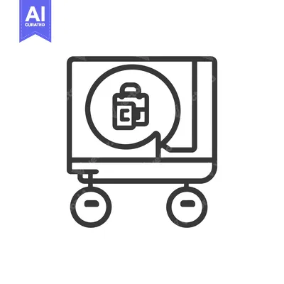 Aset premium populer: A trolley carries an icon of a bag in a speech bubble