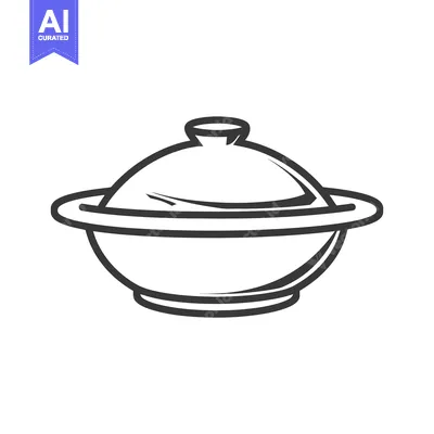 Aset premium populer: A covered bowl ready to serve food in a clean design