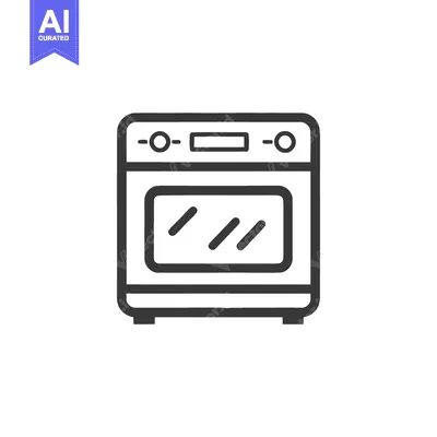 Popular premium asset: Minimalist Oven Icon: Clean Line Art for Kitchen Appliance Representat