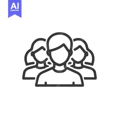 Premium design asset: Group of People Icon: Teamwork, Community, and Collaboration Symbol