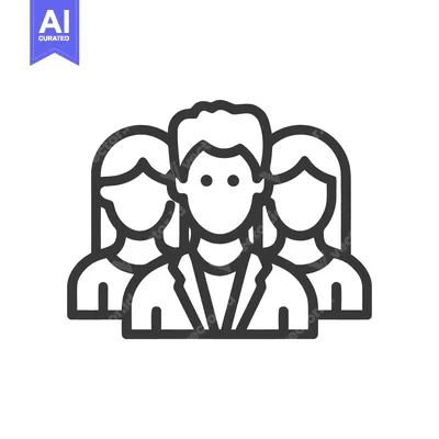 Popular premium asset: Teamwork Icon: Diverse Group of People, Business Collaboration Symbol