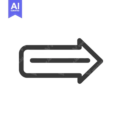 Aset desain premium: Bold Arrow Icon: Simple, Modern Design for Navigation and Direction