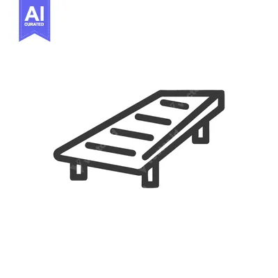 Aset premium populer: Minimalist Line Art of a Beach Lounger for Relaxation and Summer Vacat