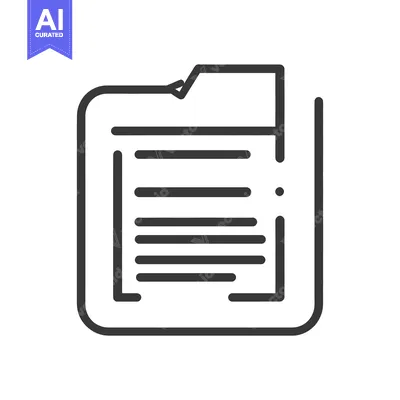 Aset premium populer: Illustration depicts a simple document with a distinct file tab