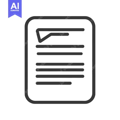 Aset premium populer: A document with a check mark symbol in an outlined shape