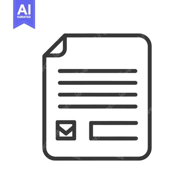 Popular premium asset: The simple outlined graphic depicts a form or document