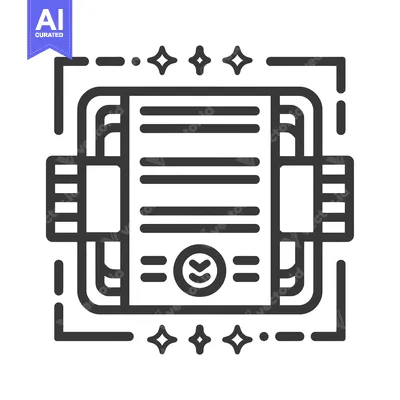 Aset desain premium: Document With Arrow Down Inside Circle and Frame