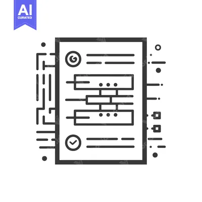Premium design asset: Document with Checkmark and Circular Icon