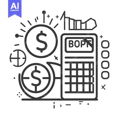 Aset premium populer: Dollar Coins Surrounding Calculator with Financial Growth and Calculat