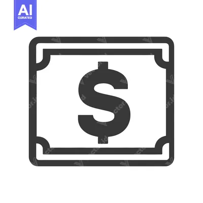 Premium design asset: A simple graphic representation of a US dollar bill symbol