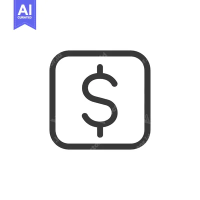 Aset premium populer: Dollar Sign Enclosed in a Square
