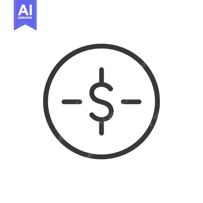Premium design asset: Dollar Sign in a Circle with Crosshairs