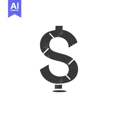 Dollar Sign with Pie Chart Segments