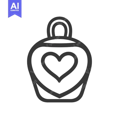 Popular premium asset: A simple pendant illustration features a heart shape in the center