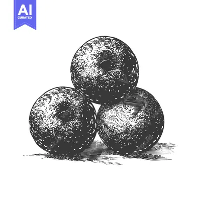 Aset desain premium: Three Dark Spheres Arranged In A Triangular Formation