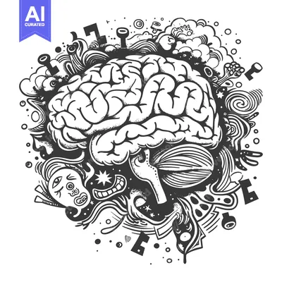 Popular premium asset: Doodle Illustration of a Human Brain with Abstract Designs