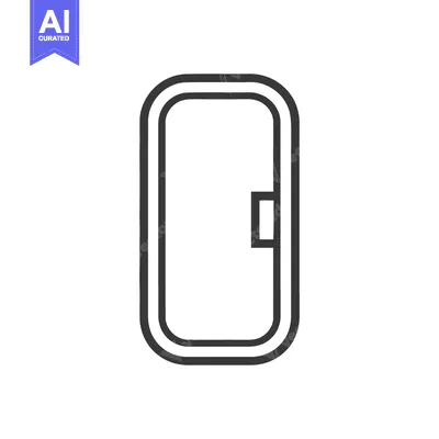 Popular premium asset: Minimalist Airplane Window Icon: Double-Lined Frame with Handle Detail